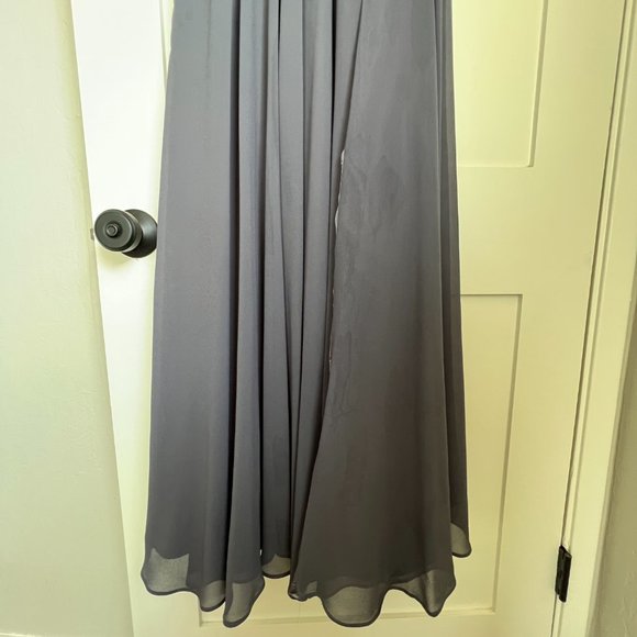 FOREVER IN LOVE Charcoal Grey Sequin Sleeveless Maxi Dress - Size US 6 - Picture 8 of 11